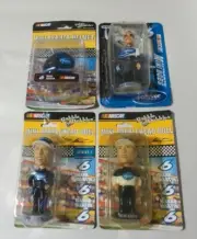 NASCAR MARK MARTIN #6 MINI HELMET + BOBBLEHEAD LOT (4) BOBBLE DOBBLES / FOCO