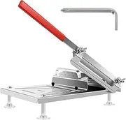 Manual Frozen Meat Slicer, Stainless Steel Meat Cutter Adjustable Slicing Thickness Manual Meat Slicer Efficient Food Slicer Easy to Use Meat Cleavers Practical Vegetable Meat Slicer for Home Kitchen