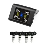 Solar TPMS LCD Car Tire Pressure Alarm Monitoring System W/4 Internal Sensors (for: Renault)