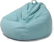 UYSOFRCV Ultra Comfort Bean Bag Chair, Furniture Bean Bag Big Sofa with Soft Micro Fiber Cover with Filling for Adults,Kids,Teens,Light Blue epp,M
