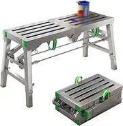 Work Platform Folding Scaffolding Equipment - Portable Scaffolding Work Platform Scaffold Tower Ladder Stool Bench (C 180×30cm)
