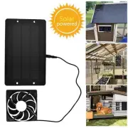 Outdoor Solar Powered Panel Exhaust Fan Air Ventilation Vent Chicken Dog House