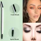 Portable Eyebrow Brush Double Eyebrow Eyelash Shaper Women Girls