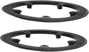 GANAZONO 2pcs Universal Bike Chainring Guard Plastic Wheel Rim Protector for Mountain Road Bikes Chainring Cover