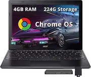 acer Chromebook 311 11.6" HD Laptop, Intel Celeron N4500, 4GB RAM, 224GB Storage (64GB eMMC + 160GB Docking Station Set), Intel UHD Graphics, Wi-Fi 5, Webcam, Chrome OS, Black