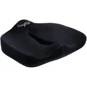 SnugPad Premium Memory Foam Seat Cushion, for Sciatica Tailbone Back Pain Rel...
