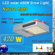 Hydroponic New LED Solar 420W Full Spectrum Low Heat Grow Light As Black Dog USA