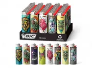 50x BIC Maxi Tattoo Lighters Various Colour Box J26