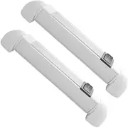 Dream Lighting 12v LED Rail Strip Lights 6 inches Switched Aluminum Swivel Bar Lamp 156mmCool White LED Under Cabinet Rotating Lighting for RV Motorhome Caravan Boat Marine Yacht Pack of 2