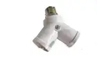 1/10X B22 socket base TO double E27 Adaptor Converter Bulb Holder Light Lamp led