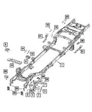 Genuine Mopar Frame Rail Bracket 68359484AB