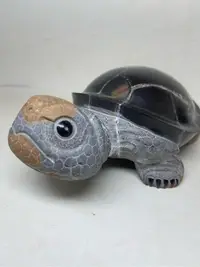 在飛比找Yahoo!奇摩拍賣優惠-石雕龜 黃龜甲石元寶龜20*10.8*6.5