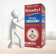Benadryl Chesty Forte Cough Liquid, 200 milliliters