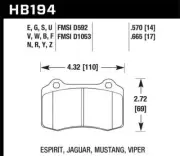 Hawk Performance HB194B.570-CS HPS 5.0