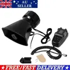 7 Sound Loud Car Warning Alarm Police Fire Siren Speaker System Horn PA +MIC AU