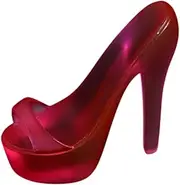 EHJRE 1/4 Scale Doll Footwear, BJD High Heels for Female Figures, Dress Up Accessories , red