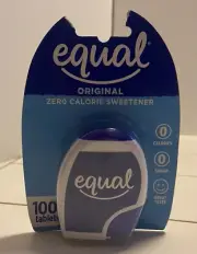 EQUAL Sweetener 100 Tablets Sugar Free Substitute Zero Calorie