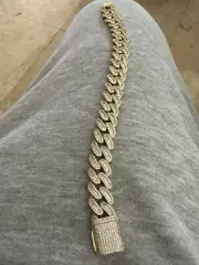 Real Miami Cuban Link Bracelet Iced Heavy Super Clean Solid Luxurious 9” CLASSY