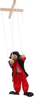 ERINGOGO Pirate Marionette Wooden String Puppet for Interactive Party Favors Realistic Character Design for Birthday Celebrations and Halloween Events