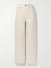 [INTERIOR] INTERIOR - The Ty High-rise Wide-leg Jeans - Ecru - 25 25 Ecru