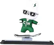Dashboard Skateboarding Bear,Cartoon Skateboarding Bear Decor Dashboard Figure | Tabletop Ornaments Ensure Driving Safety for Study Room, Bedside