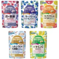 在飛比找蝦皮購物優惠-日本ORIHIRO 營養補充 咀嚼錠 藍莓+葉黃素 鐵+葉酸