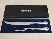 Vintage HAHNE'S Carving Set In Presentation Box