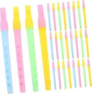 QUMIIRITY 50pcs Musical Instrument Flute Clarinet Instrument Portable Wind Instruments Music Professional 6-Hole Clarinets Clarinet Plaything Plastic