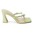 COCONUTS by Matisse Levi Rhinestone Block Heels Womens Size 11 M Casual Sandals