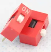 100PCS Red 2.54mm Pitch 1-Bit 1 Positions Ways Slide Type DIP Switch Z3