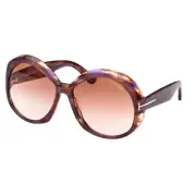 Tom Ford Sunglasses Women Havana Anti-reflective Gradient Brown FT1010 55Z Annab