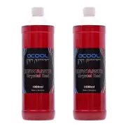 Alphacool Eiswasser Crystal Premixed PC Coolant, 1000ml, Red, 2-pack
