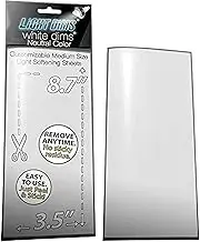 LightDims Customizable White Dims - Light Dimming Sheet for Harsh LED Lights Electronics and Appliances and more. Dims 15-30% of Light 8.7â€ x3.5â€ Medium Size 2 Sheets in Retail Packaging.