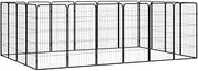 Dog Crate for Large Dogs, Heavy Duty Large Dog Crate, Durable Dog Cage, Dog Kennel, 20-Panel Dog Playpen, Puppy Dog Playpen, Pet Cage, Pet Playpen Yard, Outdoor, 300 x 200 x 100 cm