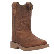 Dan Post® Children's Durant Jr Square Toe Rust Western Boots DPC2926