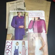 UNCUT Vintage 1990 Bernina & VOGUE 982 Sewing Pattern & Embellishment Collection
