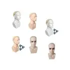 Male Mannequin Head with Shoulders Wigs Mask Beauty Salon Wig Display Stand