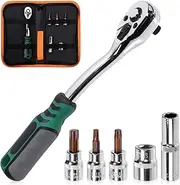 Swpeet 7Pcs Hard Top Door Removal Torx Tool Kit, Replacement Compatible with 2007-2020 Jeep Wrangler JL JK & Gladiator 2-4 Doors Soft Top Hard Top Door Installation Removal Tool Kit