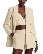 L'Agence Riva Knit Double Breasted Blazer