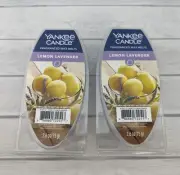 Lot of 2 New In Box Yankee Candle Lemon Lavender Fragranced Wax Melts 2.6 Oz