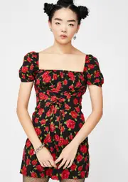 [Dolls Kill] Roaming Rose Ruzenta Mini Dress