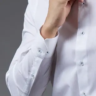 【衣十五】立領白商務襯衫 舒適(商務襯衫)