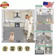 Flexible 80 Inch Retractable Baby Gate - Anti-Scratch Mesh for Children & Pets