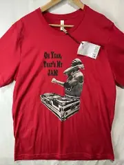 Canvas REDBUBBLE MJ ‘Oh Yeah, That’s My Jam!’ Graphic T-shirt Adult Size L New