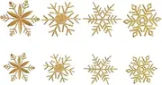 HEALSOPTHY 8pcs Snowflake Embroidery Patches for Clothing Repair and Decoration Durable Cloth Applique for Skirts Bags Versatile DIY Accessories