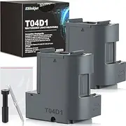Osinkjet T04D1/T04D100 Maintenance Box Compatible with Epson ET-4750 ET-3750 ET-15000 ET-4850 ET-3700 ET-4856 ET-5150 ET-5170 Printer, Maintenance Box T04D1/T04D100 0 C13 T04D100 Remaining Ink