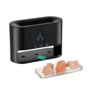 ACA Black Salt Stone Aroma Aromatherapy Diffuser Flame Mist Humidifier USB Ultrasonic RGB 4 Colors