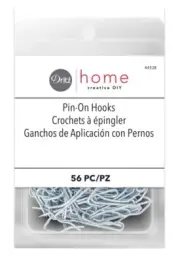 Dritz 44328 Pin-On Drapery Hooks 56 Ct Package NEW in Package
