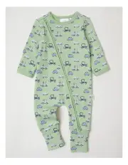 [Sprout] Essential Classic Cars Coveralls in Light Khaki