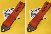 Orange 250 mm tow recovery straps x 2 CAMS race compliant VPR-034OR